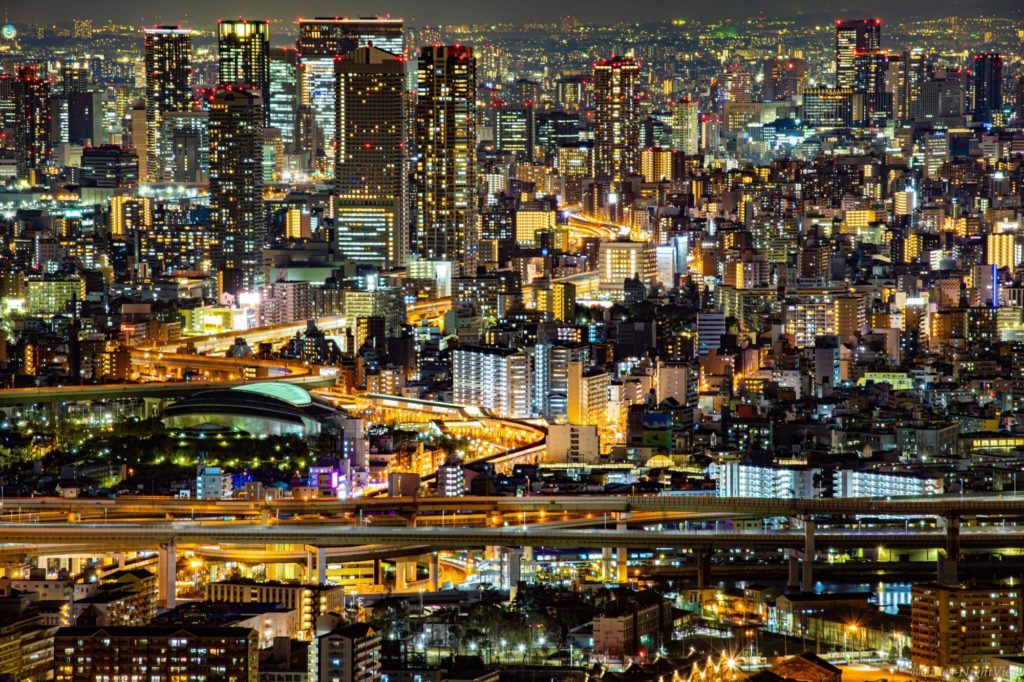 夜景撮影記 － コスモタワー展望台から見た大阪都心の夜景 － - 都市と夜景